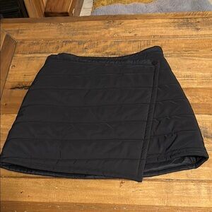 Mono B Black A-Line Puffer Skirt